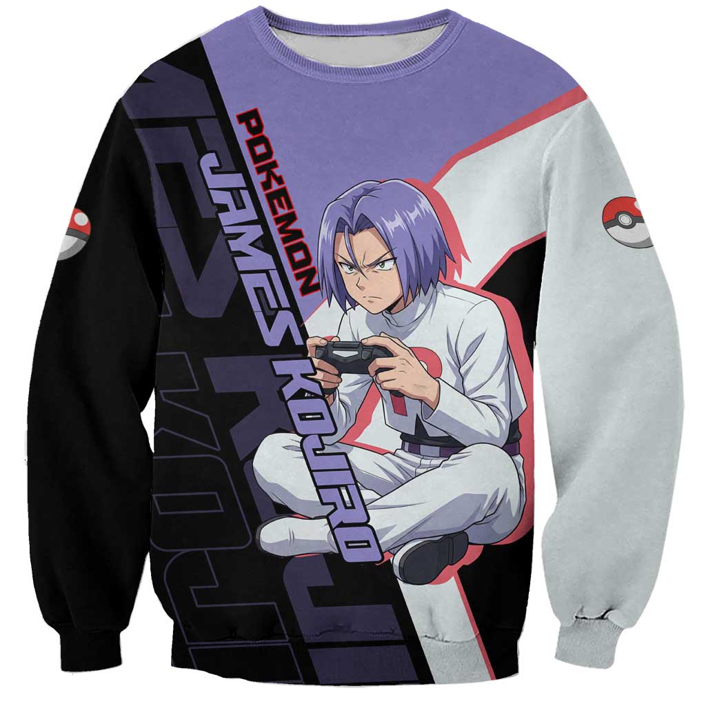 James Kojiro Poké Sweatshirt Classic Villain Anime Style