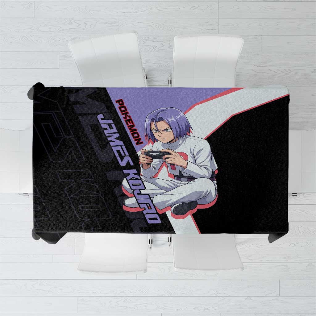 James Kojiro Poké Tablecloth Classic Villain Anime Style