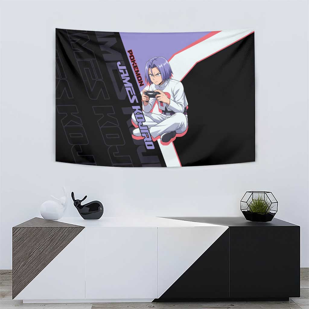 James Kojiro Poké Tapestry Classic Villain Anime Style