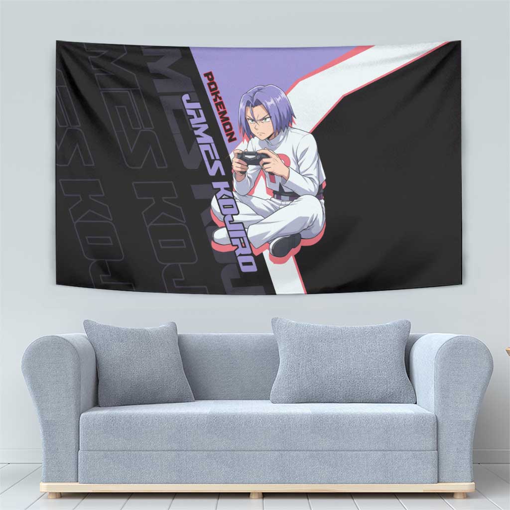 James Kojiro Poké Tapestry Classic Villain Anime Style