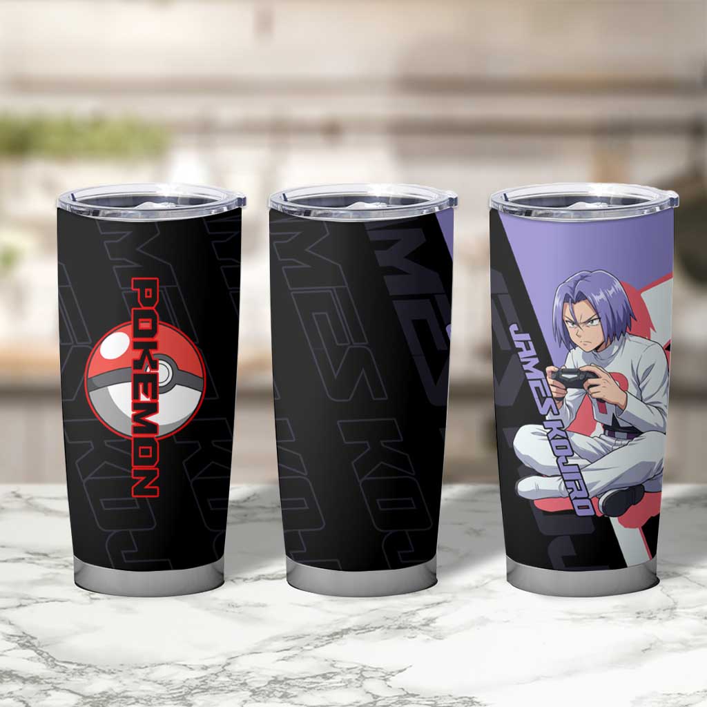 James Kojiro Poké Tumbler Cup Classic Villain Anime Style