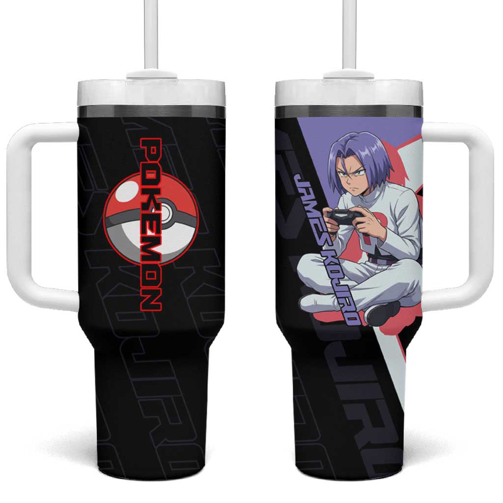 James Kojiro Poké Tumbler With Handle Classic Villain Anime Style