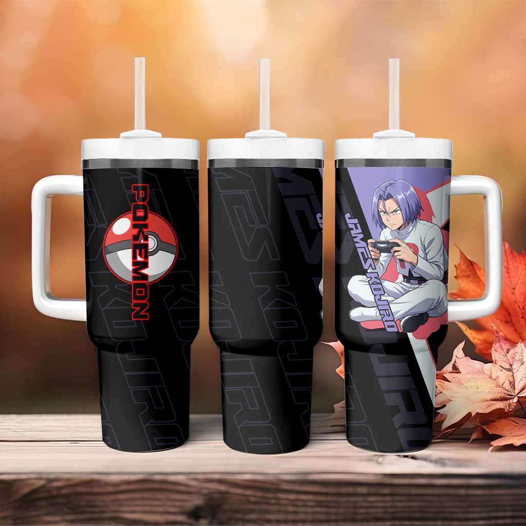 James Kojiro Poké Tumbler With Handle Classic Villain Anime Style