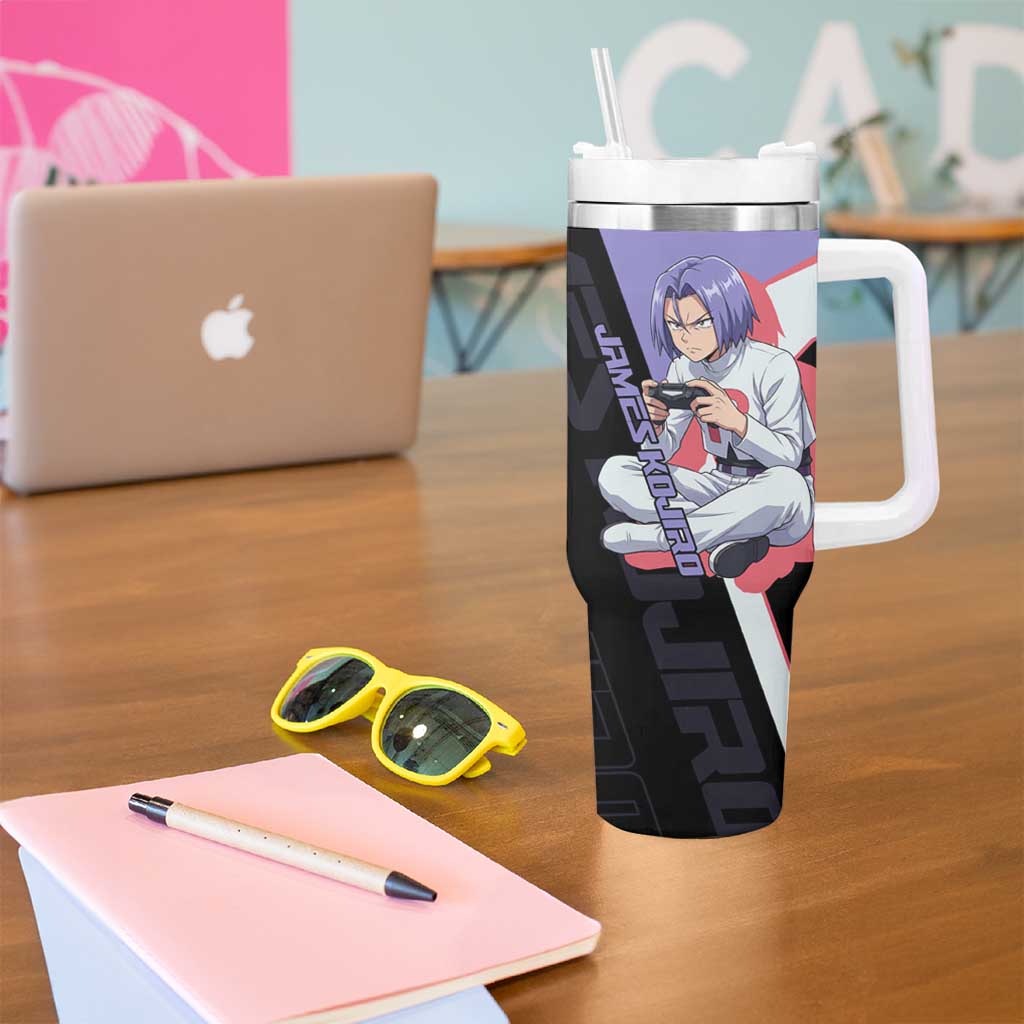 James Kojiro Poké Tumbler With Handle Classic Villain Anime Style
