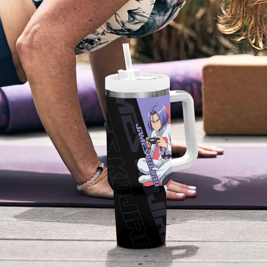 James Kojiro Poké Tumbler With Handle Classic Villain Anime Style