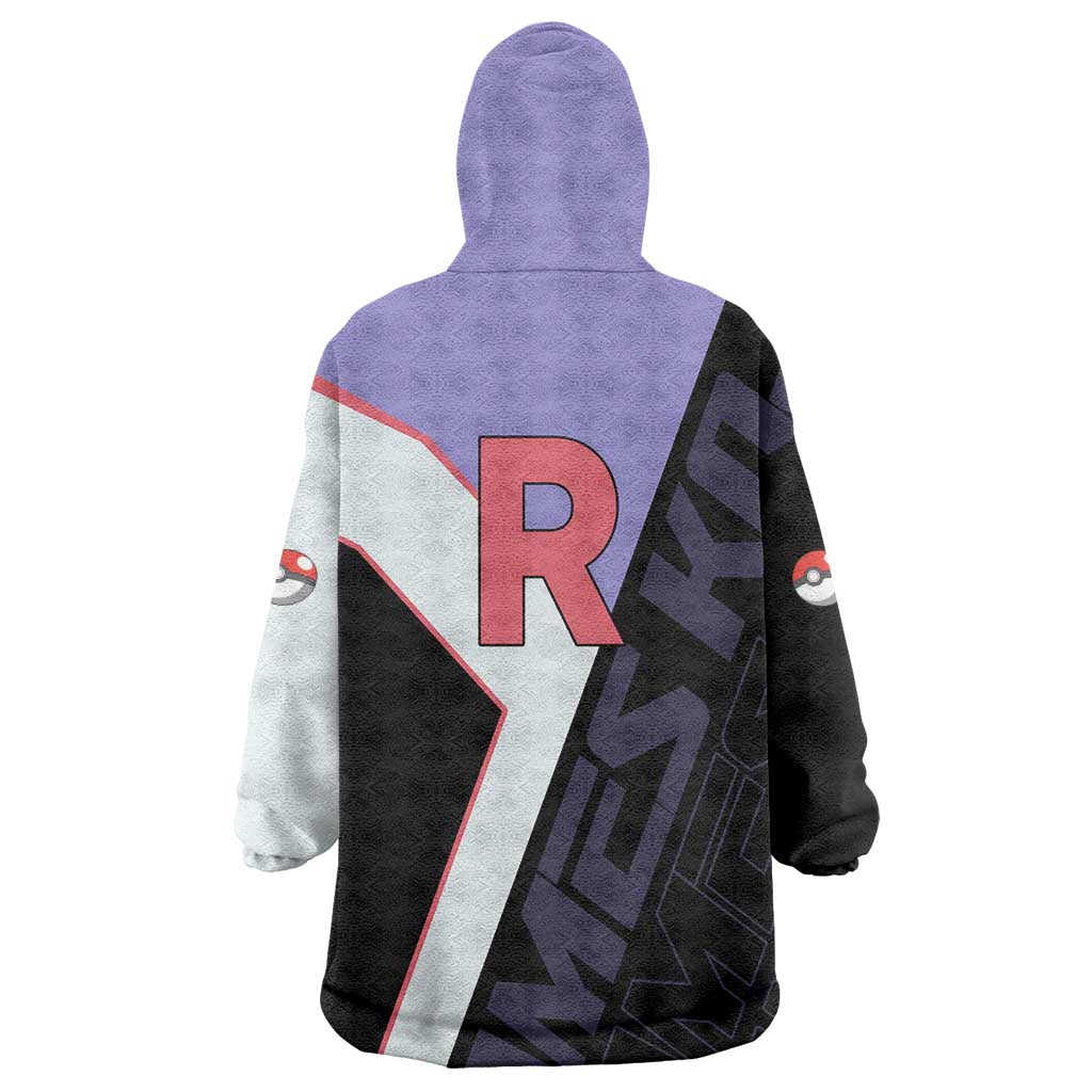 James Kojiro Poké Wearable Blanket Hoodie Classic Villain Anime Style