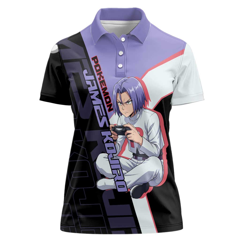 James Kojiro Poké Women Polo Shirt Classic Villain Anime Style
