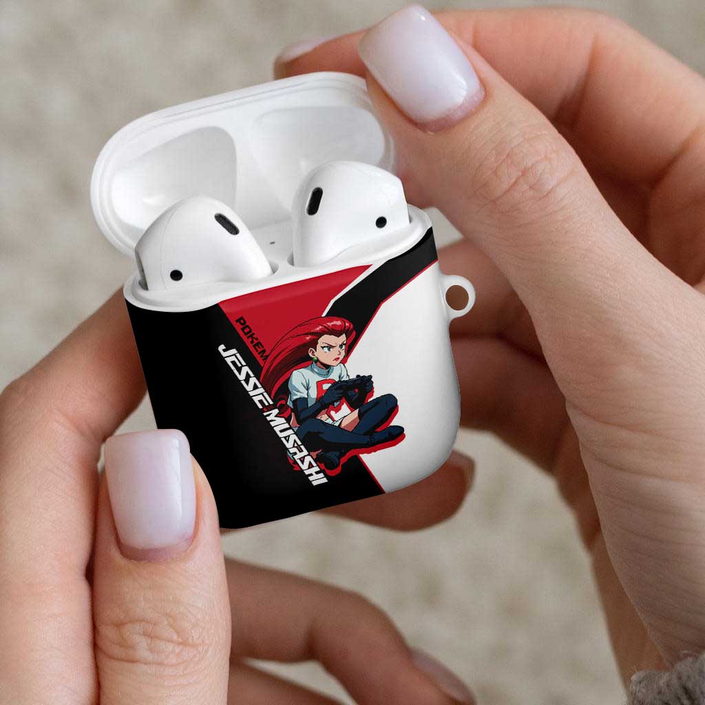 Jessie Musashi Poké AirPods Case Bold Villain Anime Style