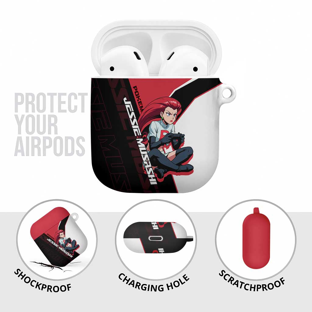 Jessie Musashi Poké AirPods Case Bold Villain Anime Style