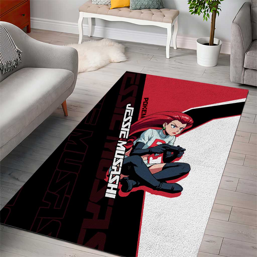 Jessie Musashi Poké Area Rug Bold Villain Anime Style