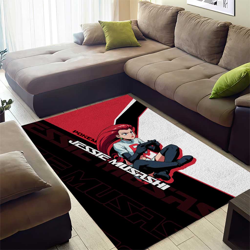 Jessie Musashi Poké Area Rug Bold Villain Anime Style