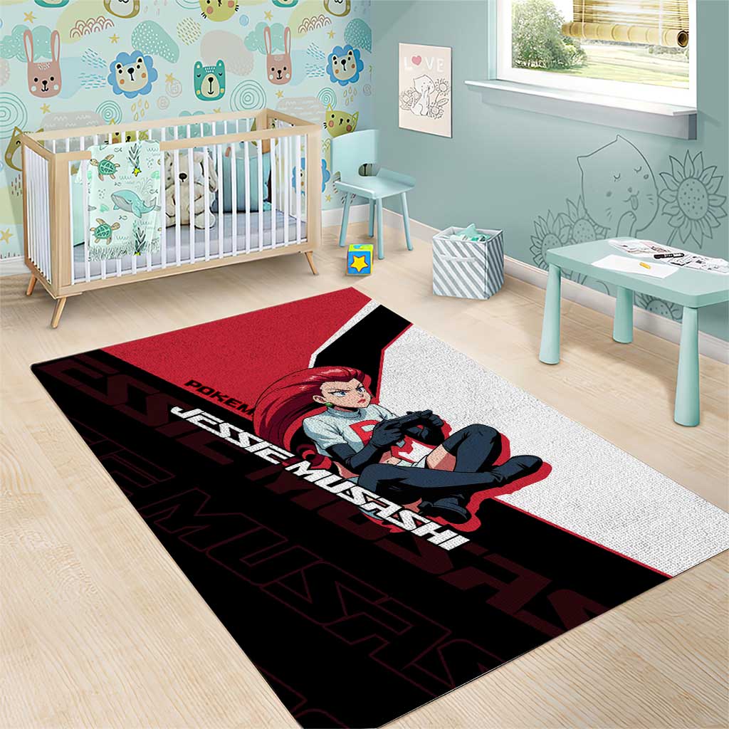 Jessie Musashi Poké Area Rug Bold Villain Anime Style