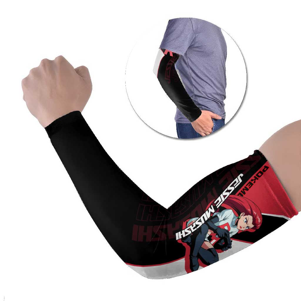 Jessie Musashi Poké Arm Sleeves Bold Villain Anime Style