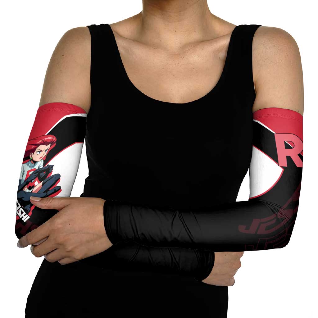 Jessie Musashi Poké Arm Sleeves Bold Villain Anime Style