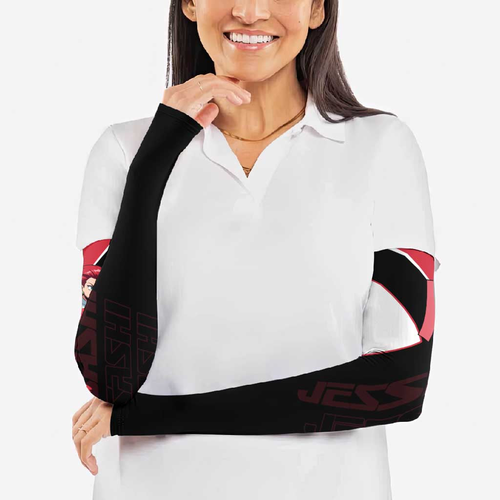 Jessie Musashi Poké Arm Sleeves Bold Villain Anime Style