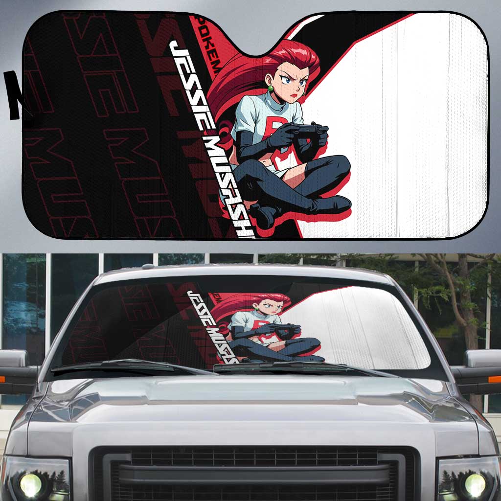 Jessie Musashi Poké Auto Sun Shade Bold Villain Anime Style