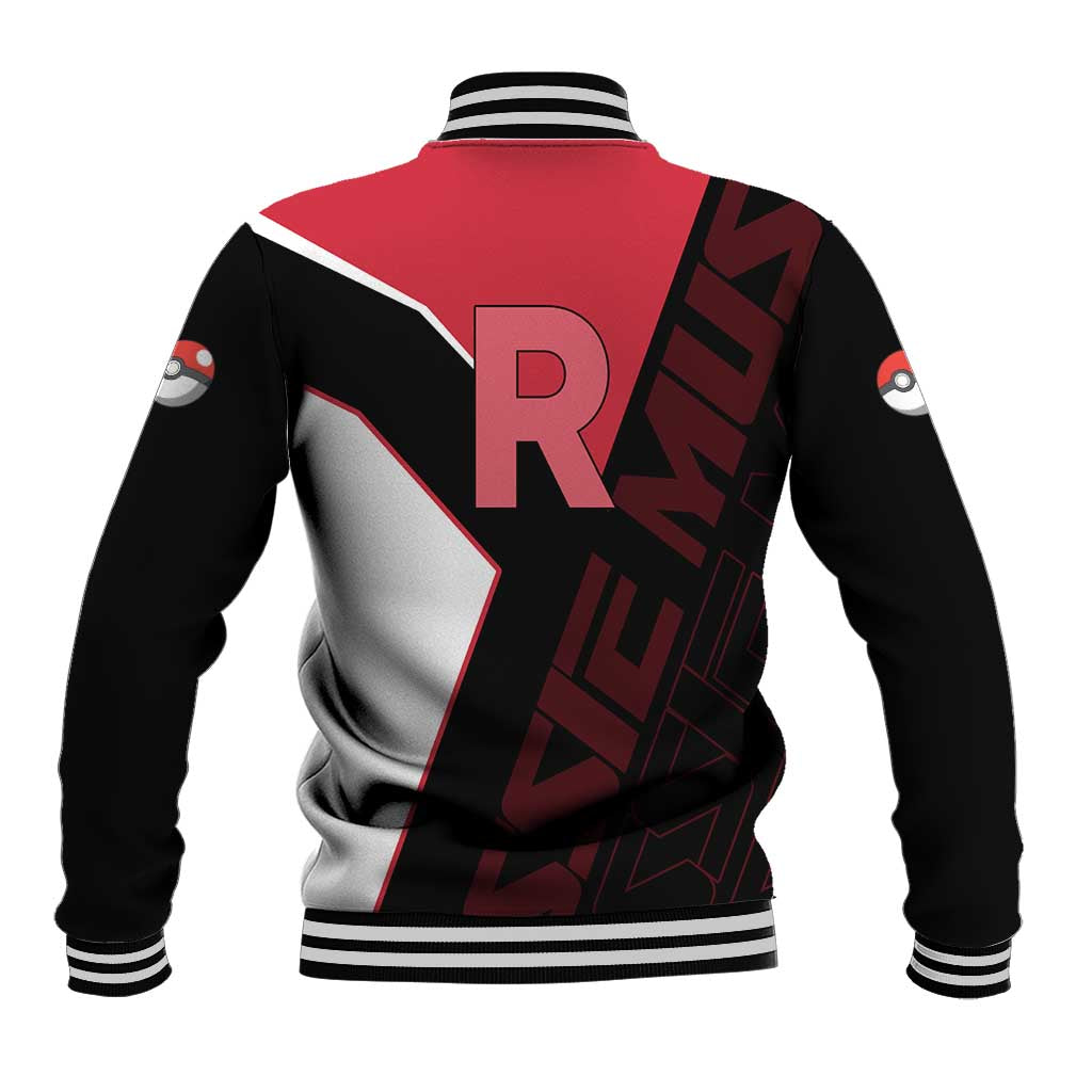 Jessie Musashi Poké Baseball Jacket Bold Villain Anime Style
