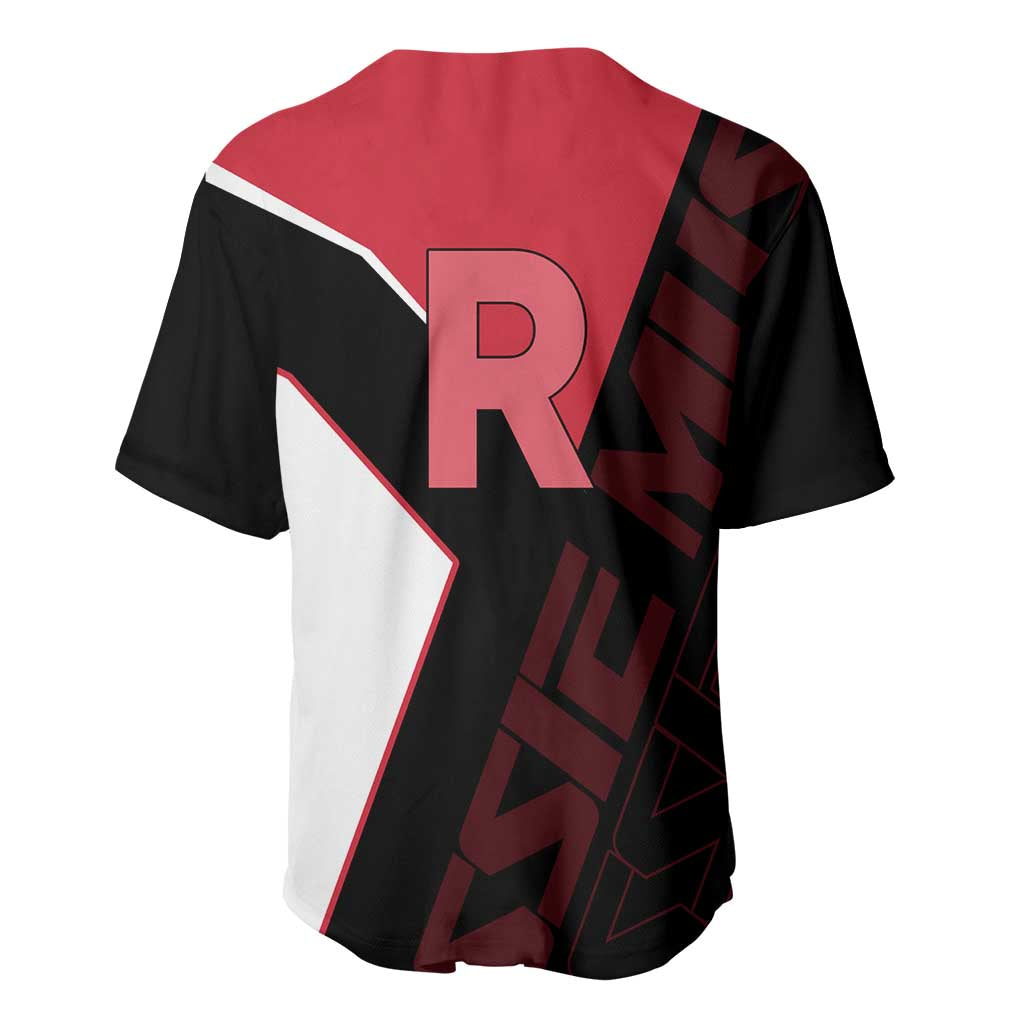 Jessie Musashi Poké Baseball Jersey Bold Villain Anime Style