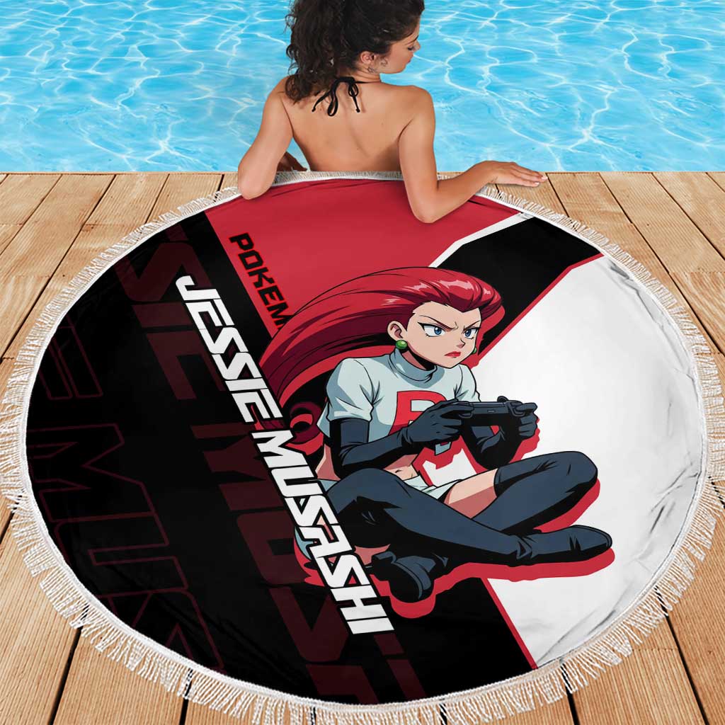 Jessie Musashi Poké Beach Blanket Bold Villain Anime Style