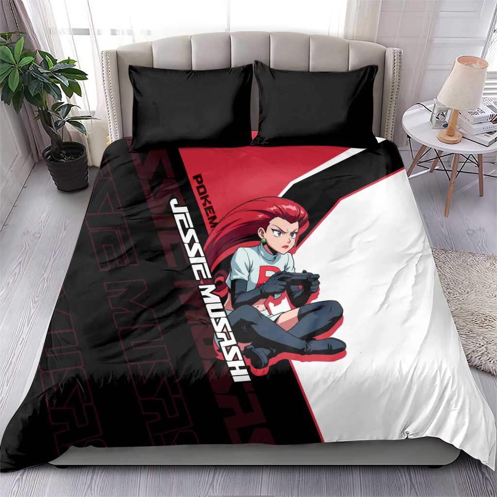 Jessie Musashi Poké Bedding Set Bold Villain Anime Style