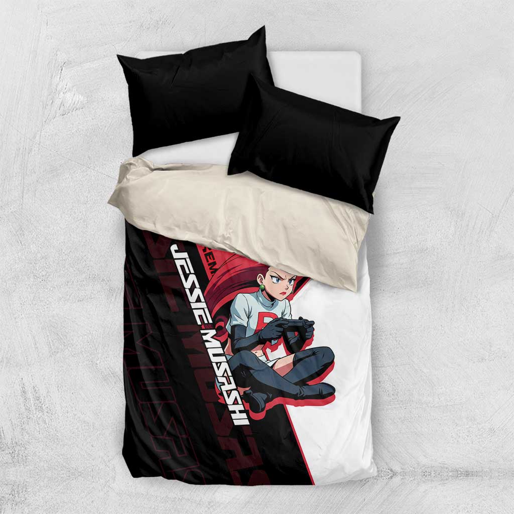 Jessie Musashi Poké Bedding Set Bold Villain Anime Style