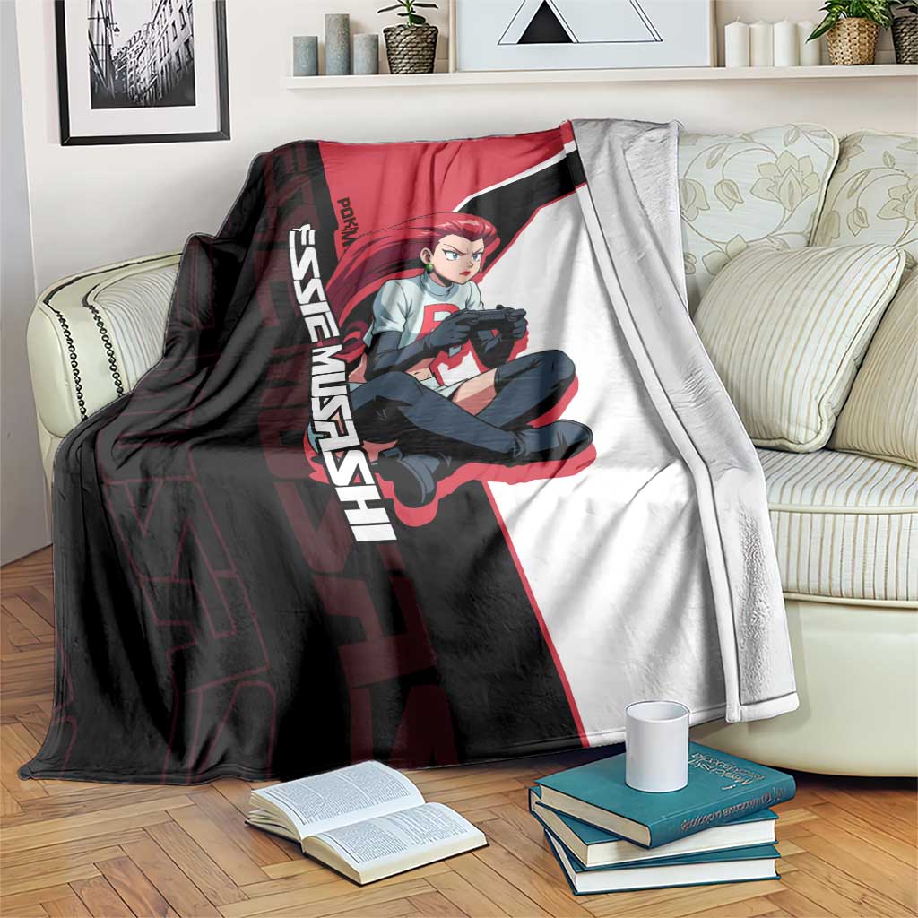Jessie Musashi Poké Blanket Bold Villain Anime Style