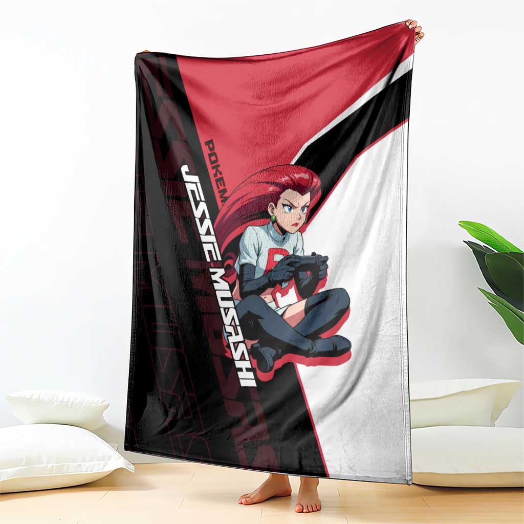 Jessie Musashi Poké Blanket Bold Villain Anime Style