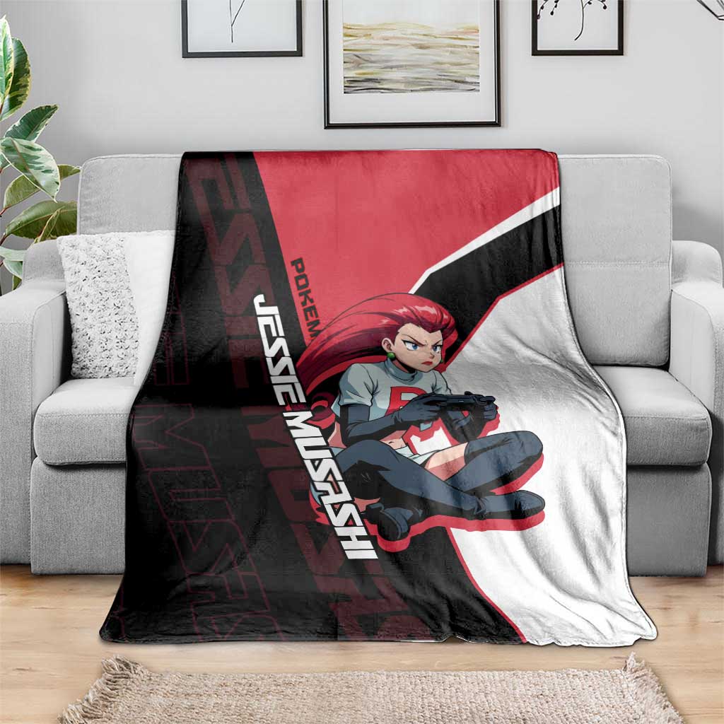 Jessie Musashi Poké Blanket Bold Villain Anime Style