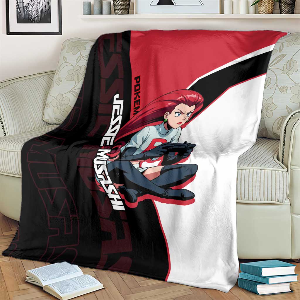 Jessie Musashi Poké Blanket Bold Villain Anime Style