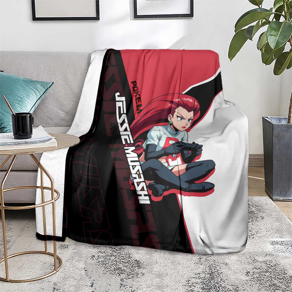 Jessie Musashi Poké Blanket Bold Villain Anime Style