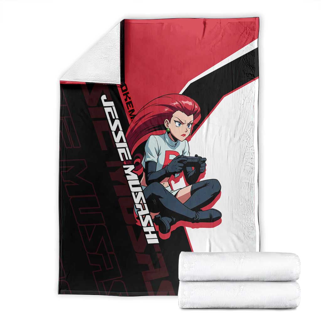 Jessie Musashi Poké Blanket Bold Villain Anime Style