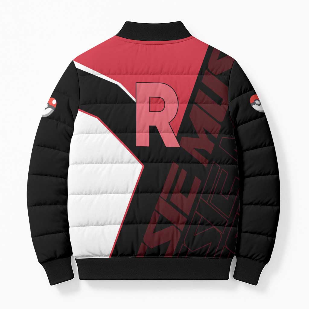 Jessie Musashi Poké Bomber Puffer Jacket Bold Villain Anime Style