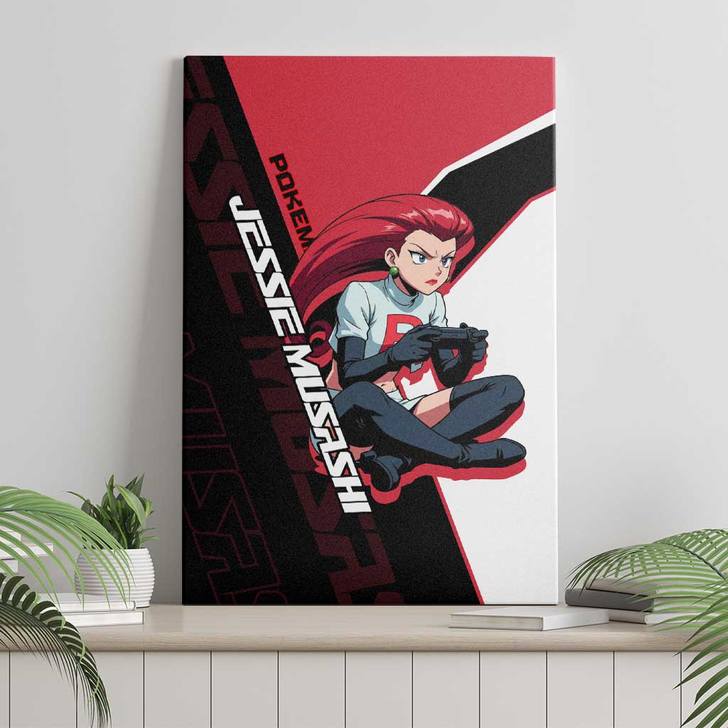 Jessie Musashi Poké Canvas Wall Art Bold Villain Anime Style