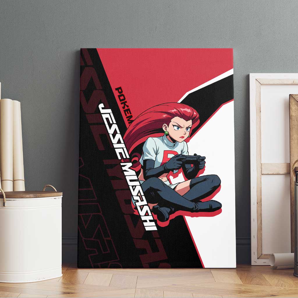 Jessie Musashi Poké Canvas Wall Art Bold Villain Anime Style
