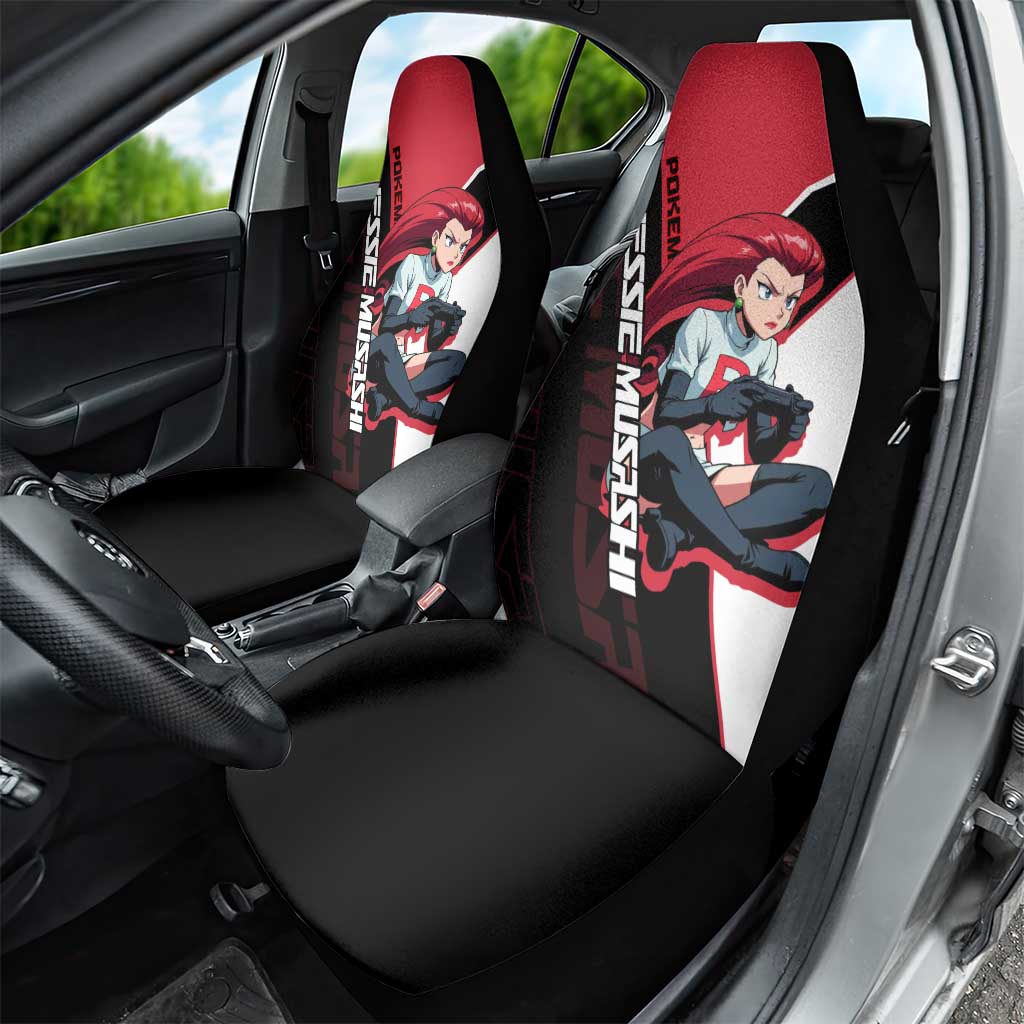 Jessie Musashi Poké Car Seat Cover Bold Villain Anime Style