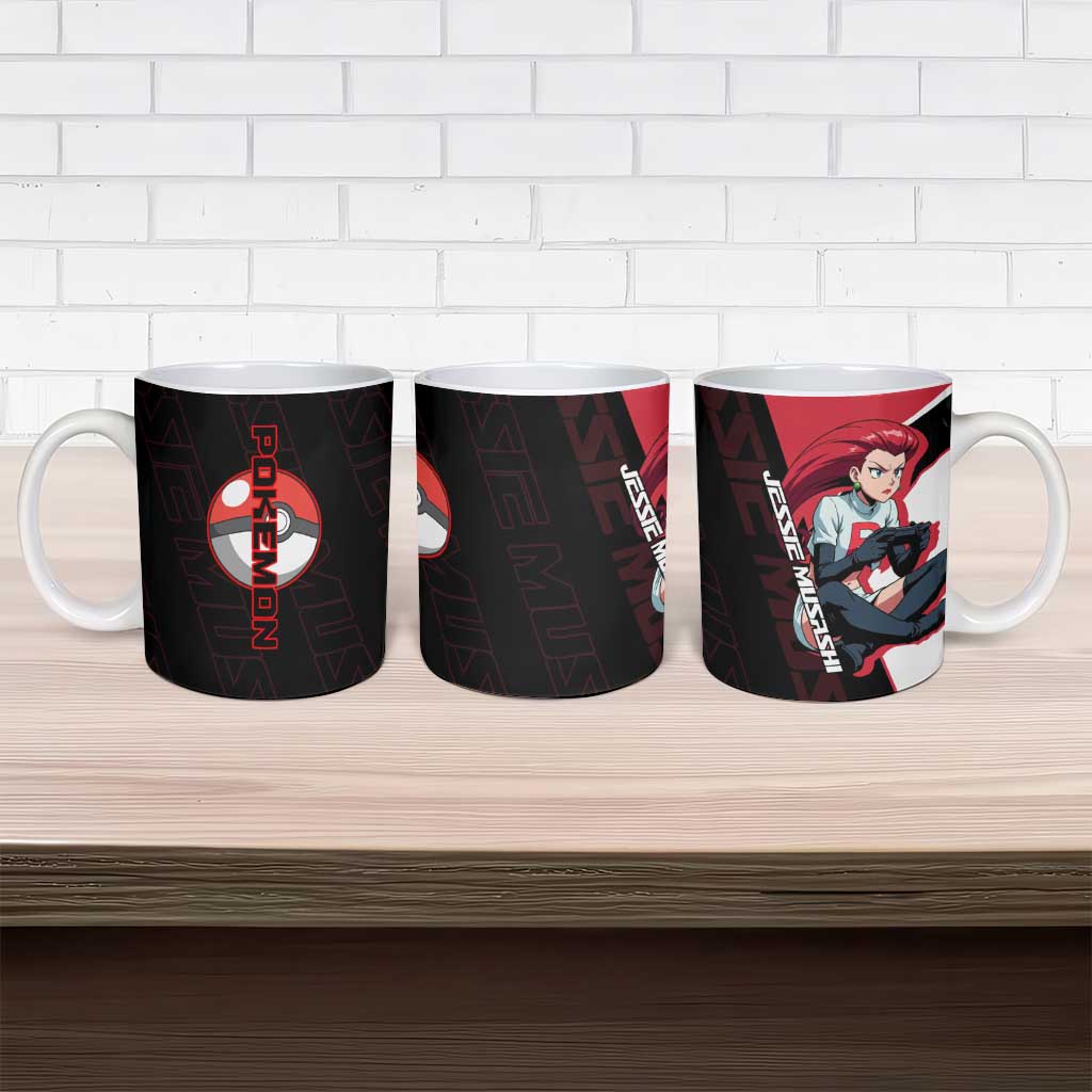 Jessie Musashi Poké Ceramic Mug Bold Villain Anime Style