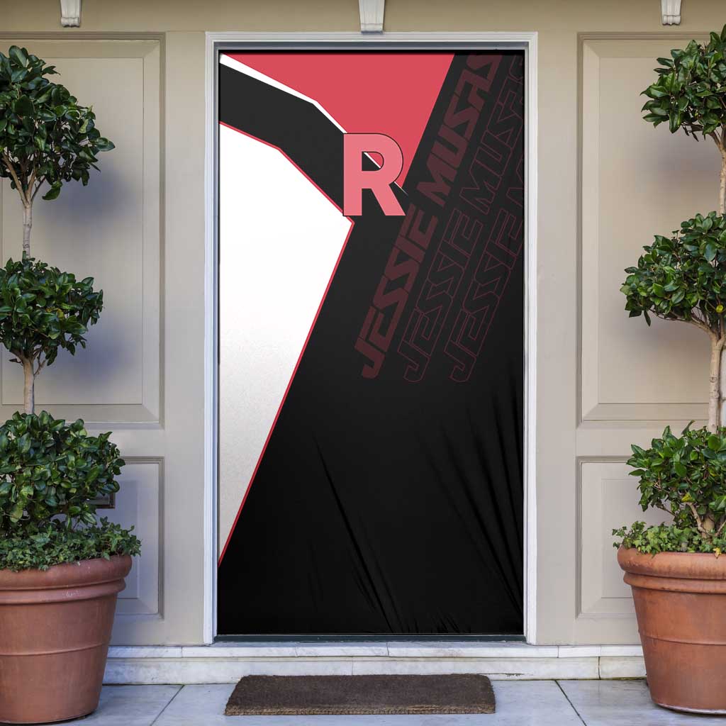 Jessie Musashi Poké Door Cover Bold Villain Anime Style