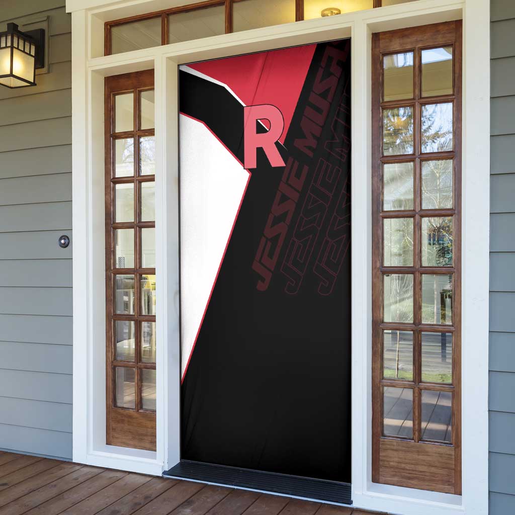 Jessie Musashi Poké Door Cover Bold Villain Anime Style