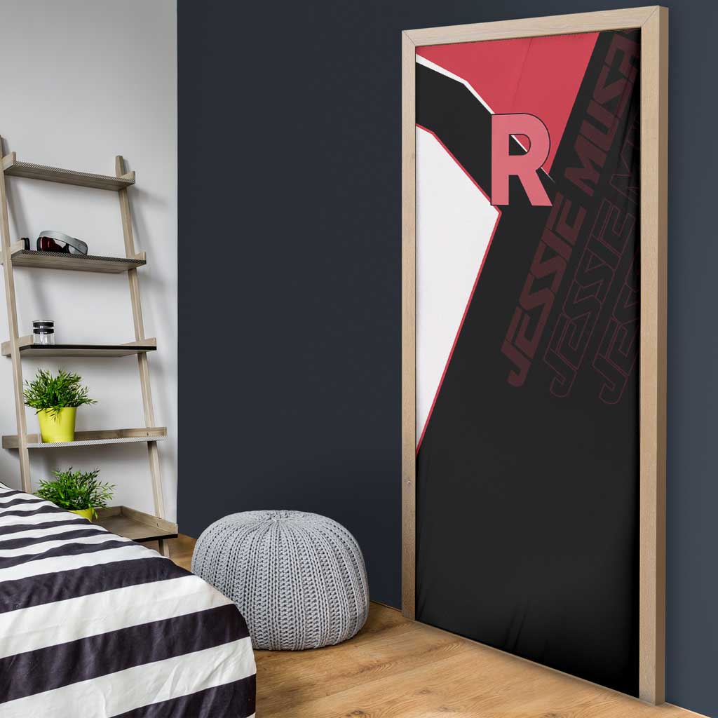 Jessie Musashi Poké Door Cover Bold Villain Anime Style