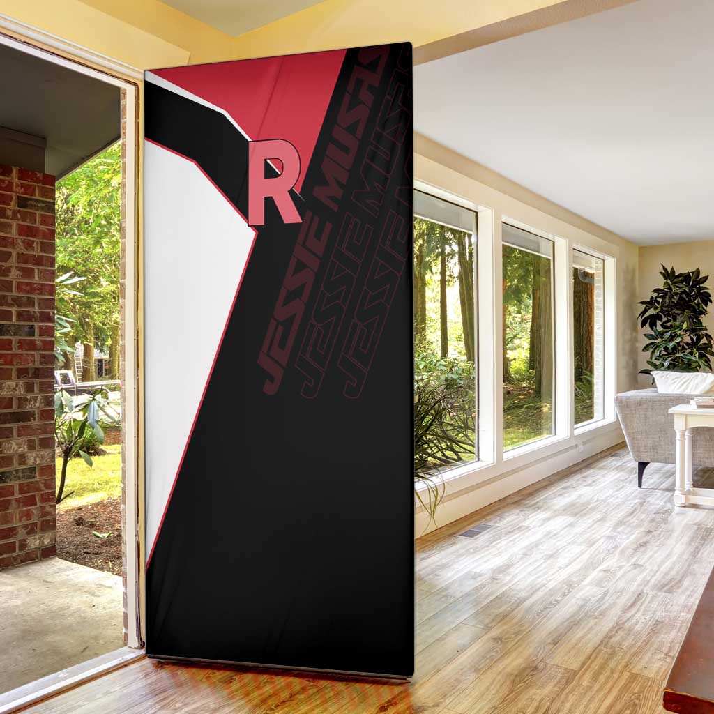 Jessie Musashi Poké Door Cover Bold Villain Anime Style