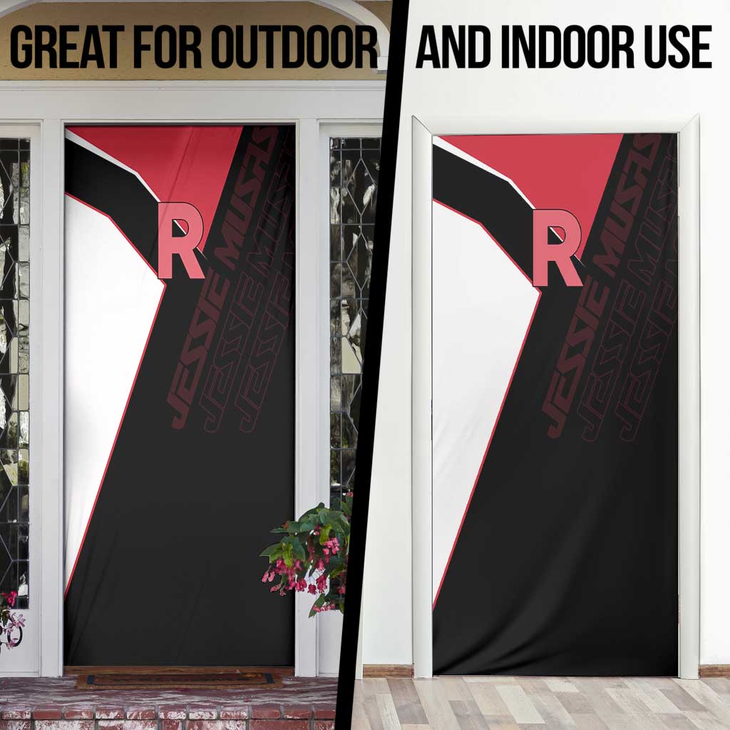 Jessie Musashi Poké Door Cover Bold Villain Anime Style