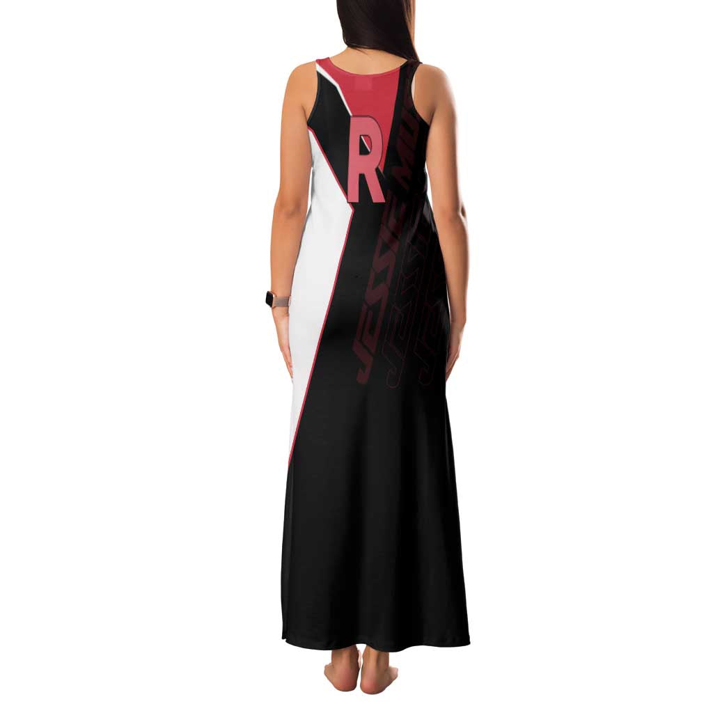 Jessie Musashi Poké Family Matching Tank Maxi Dress and Hawaiian Shirt Bold Villain Anime Style