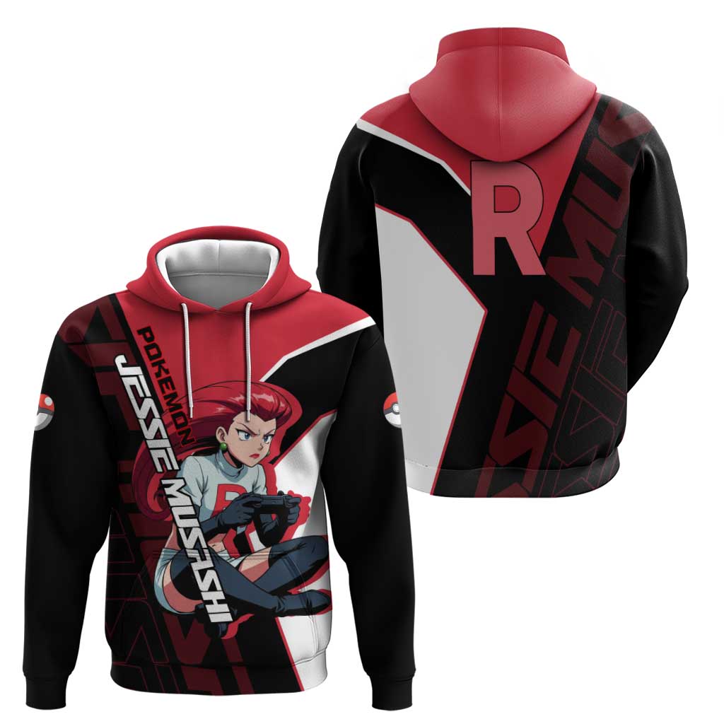 Jessie Musashi Poké Hoodie Bold Villain Anime Style