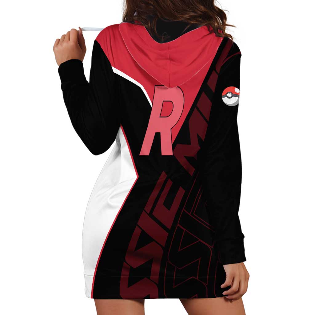 Jessie Musashi Poké Hoodie Dress Bold Villain Anime Style