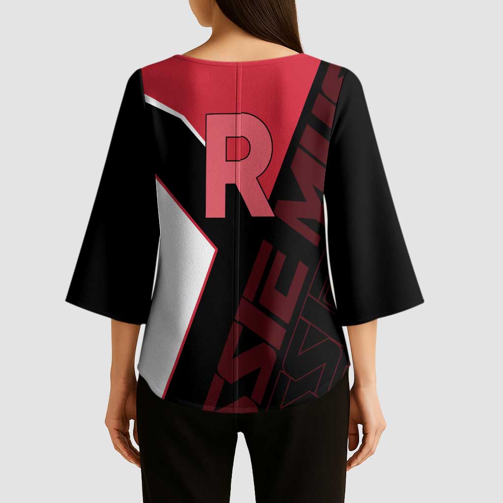 Jessie Musashi Poké Kimono Sleeve Blouse Bold Villain Anime Style