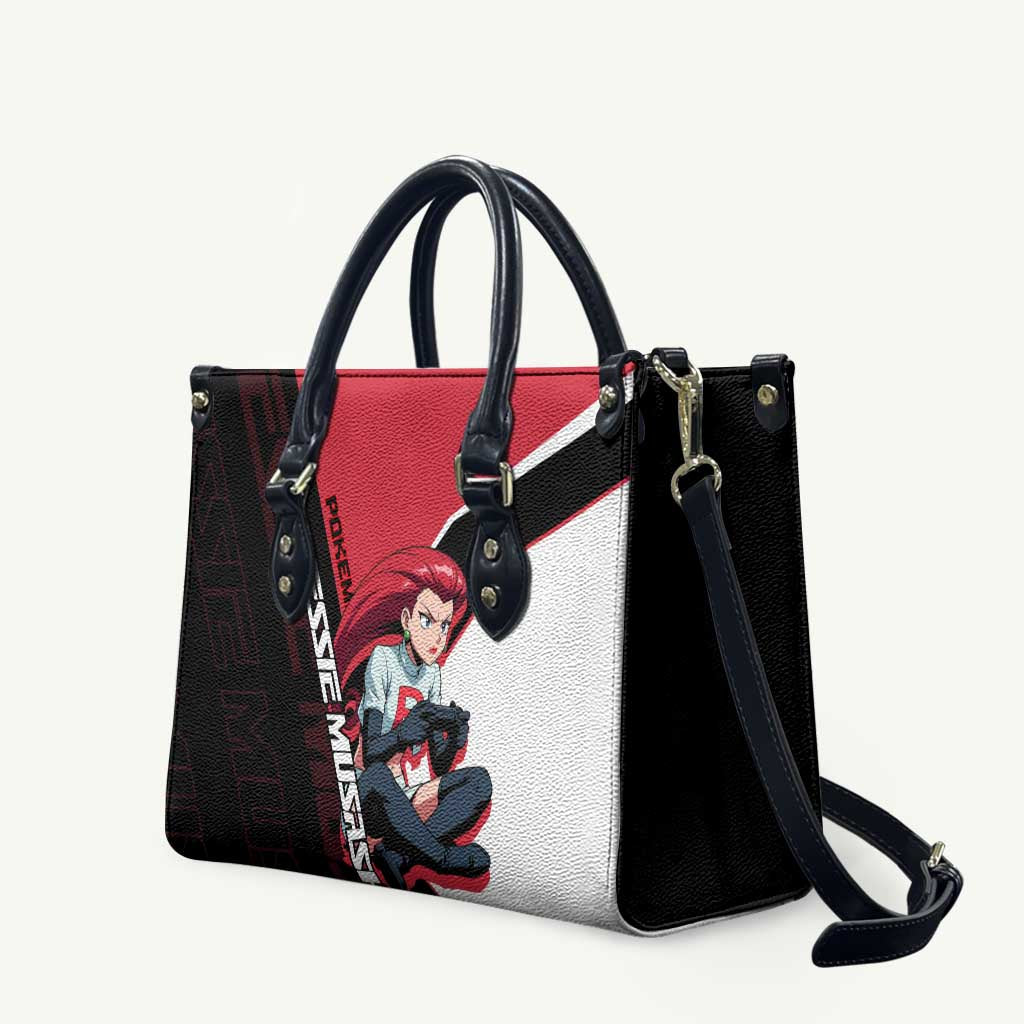 Jessie Musashi Poké Leather Bag Bold Villain Anime Style
