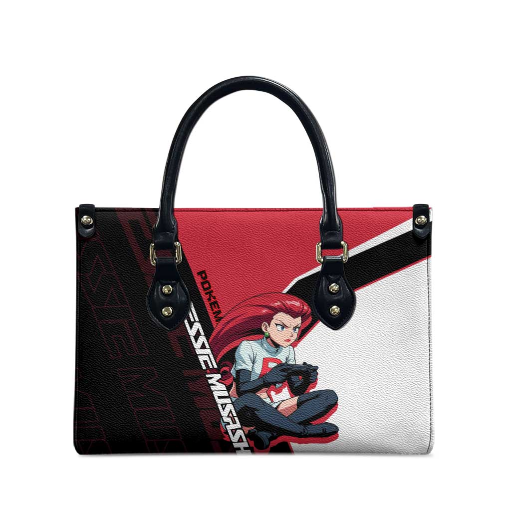 Jessie Musashi Poké Leather Bag Bold Villain Anime Style