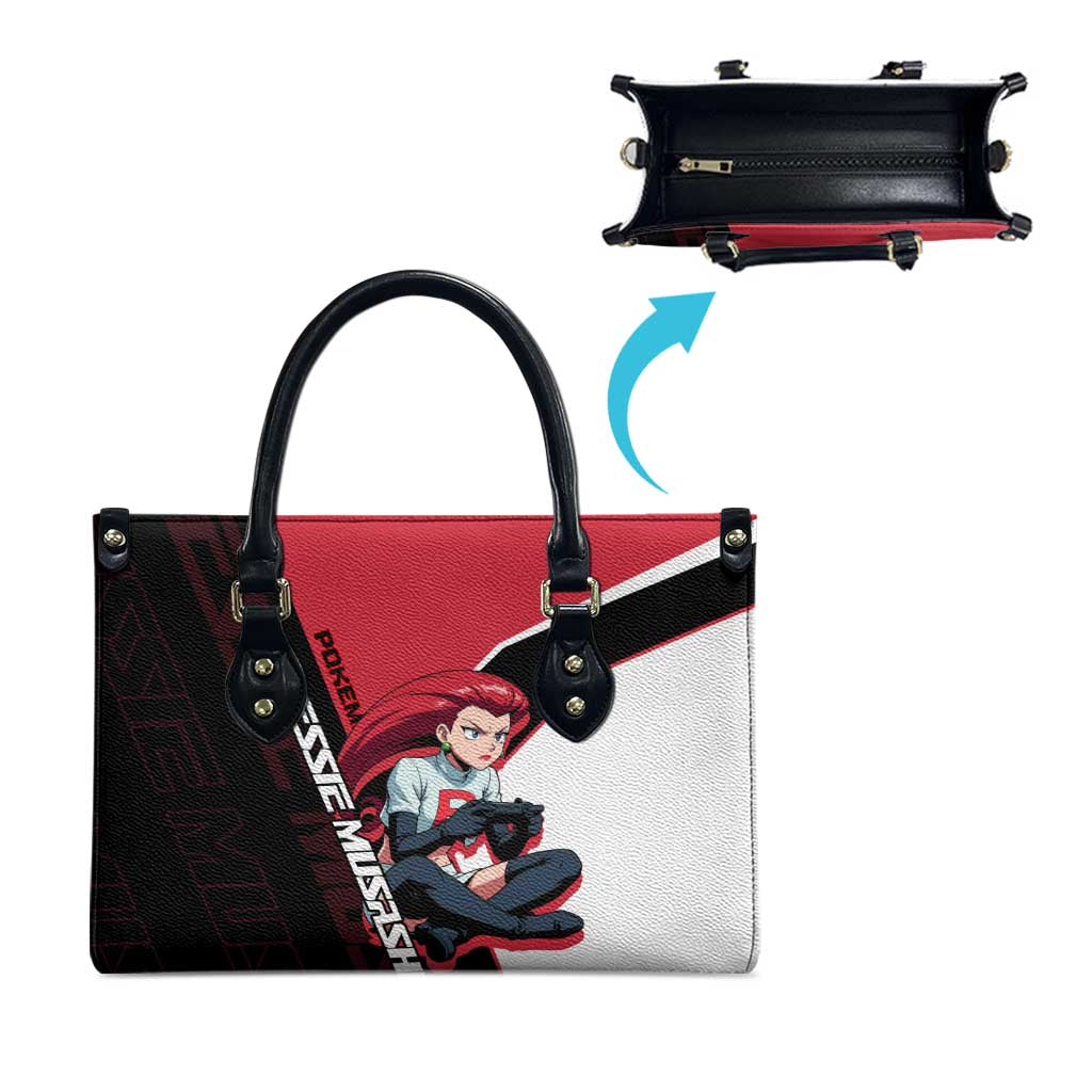 Jessie Musashi Poké Leather Bag Bold Villain Anime Style