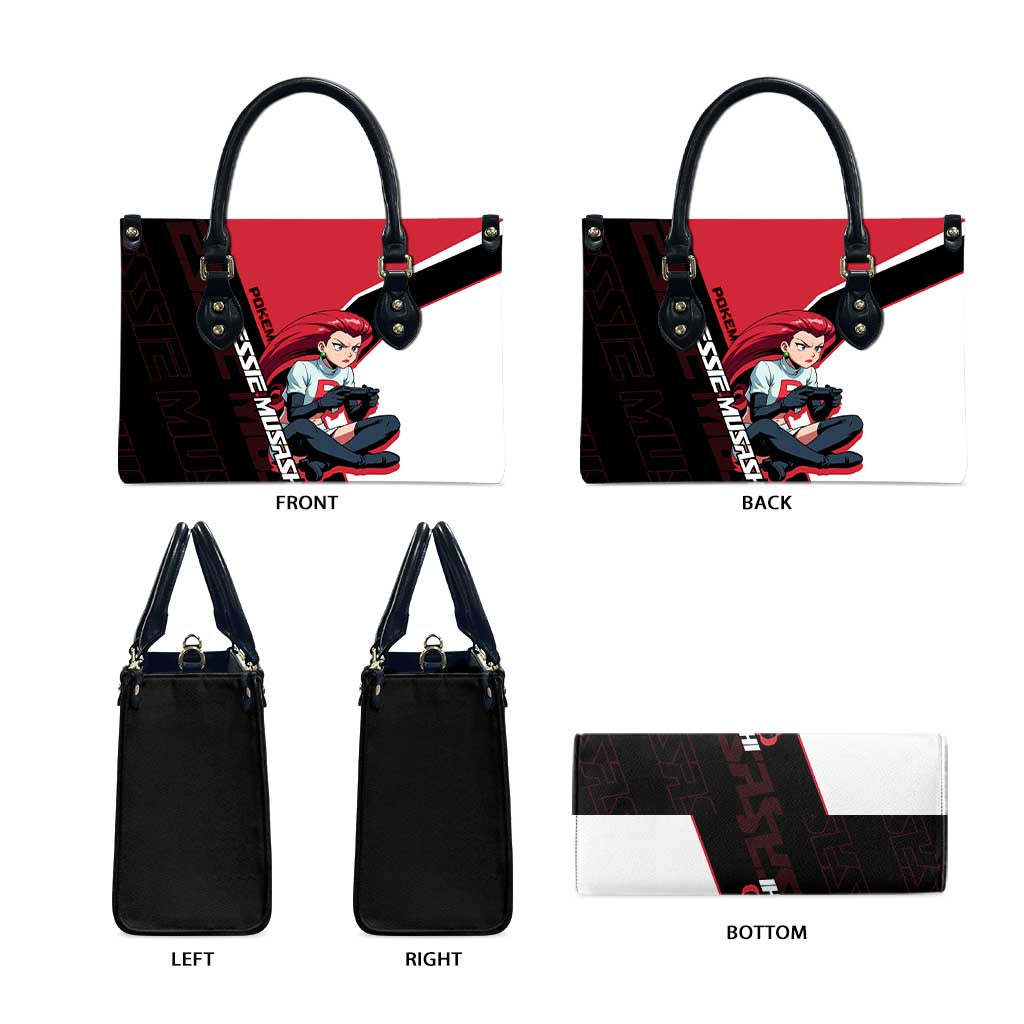 Jessie Musashi Poké Leather Bag Bold Villain Anime Style