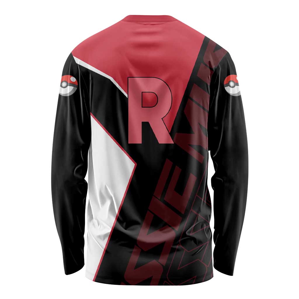 Jessie Musashi Poké Long Sleeve Shirt Bold Villain Anime Style